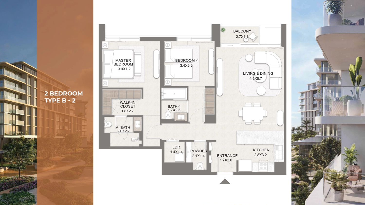 2 BR - Type A
